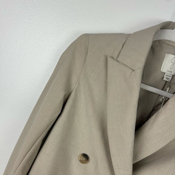 NEW Joie Tan Oatmeal Short Blazer Suit Jacket Women’s Career Wear Size XS - Picture 2 of 6
